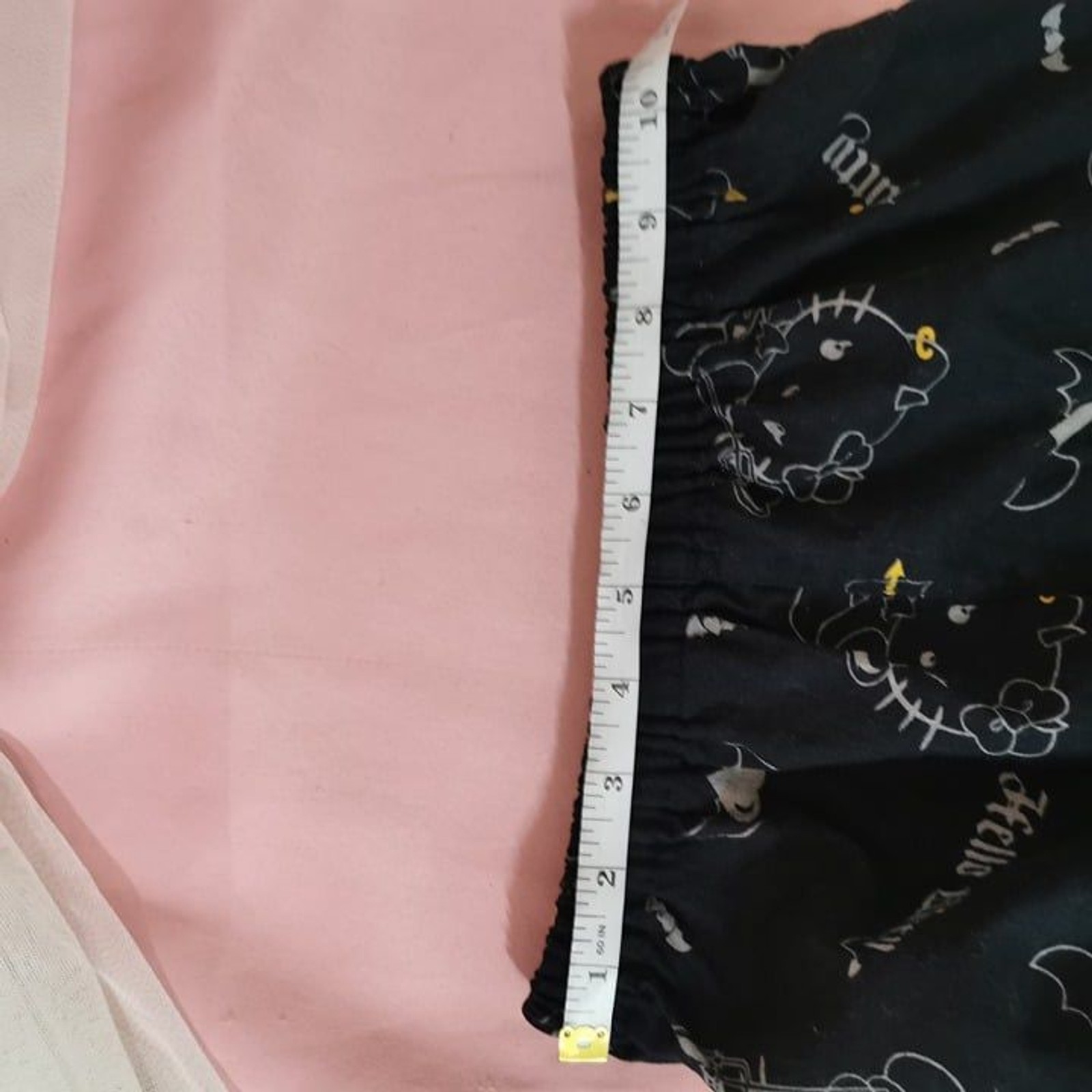 Devil Hello Kitty Outfit Size Small Black Top Shorts Cosplay Sleepwear Halloween