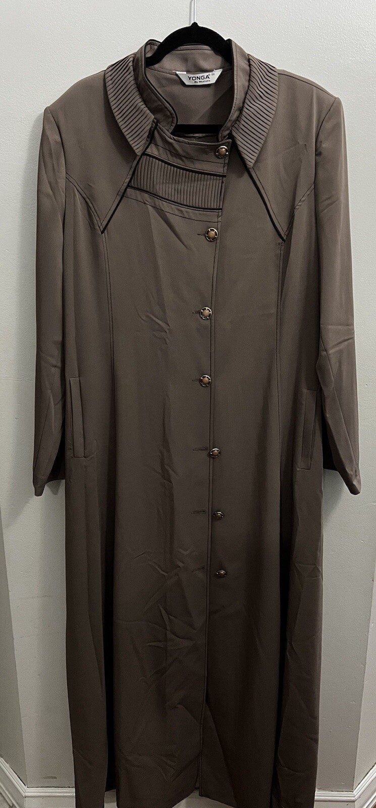 Women’s Muslim Long Sleeve Button Down Abaya Jelbab