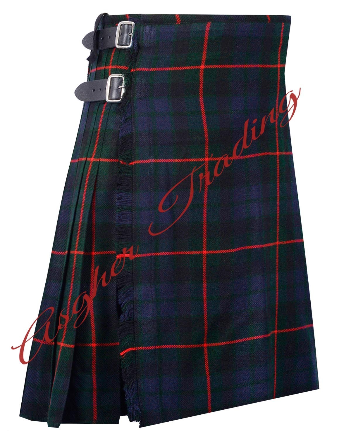 Gunn Modern Tartan 8 Yard Kilt Men’s Traditional Handmade kilt Custom Size kilts