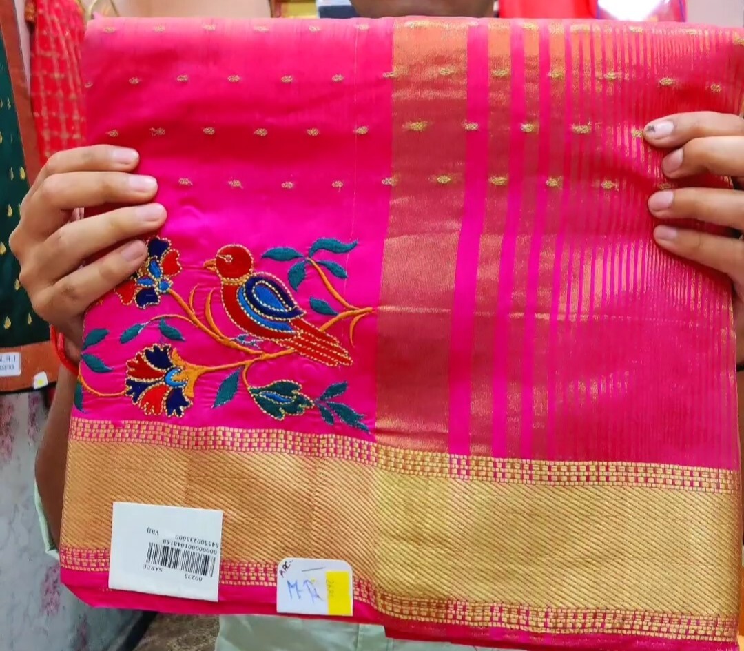 Banarasi Handloom Embroidered Saree