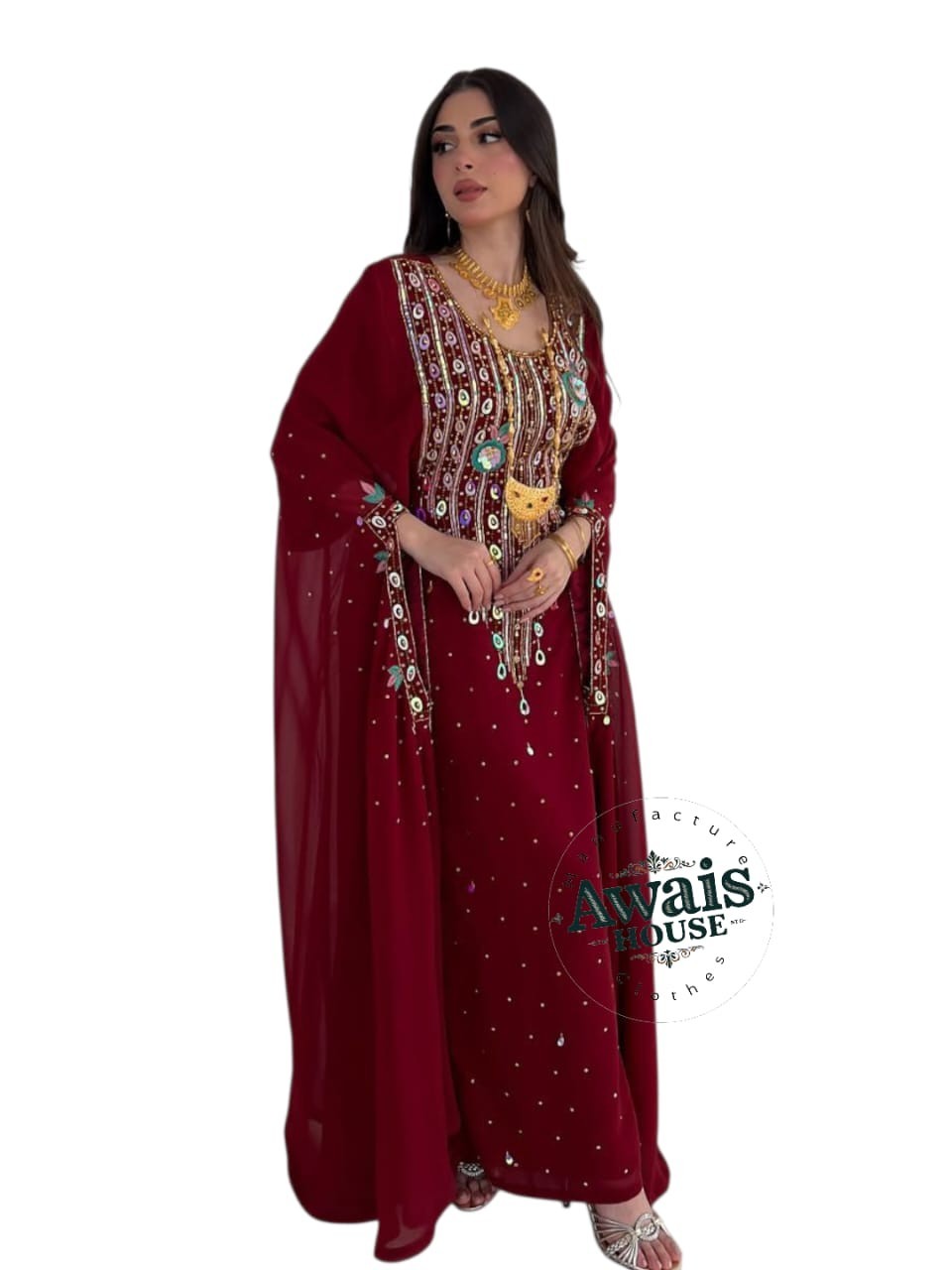 Arabic Islamic Clothing Prayer Muslim Partywear Kaftan Abaya Long Abaya Dress