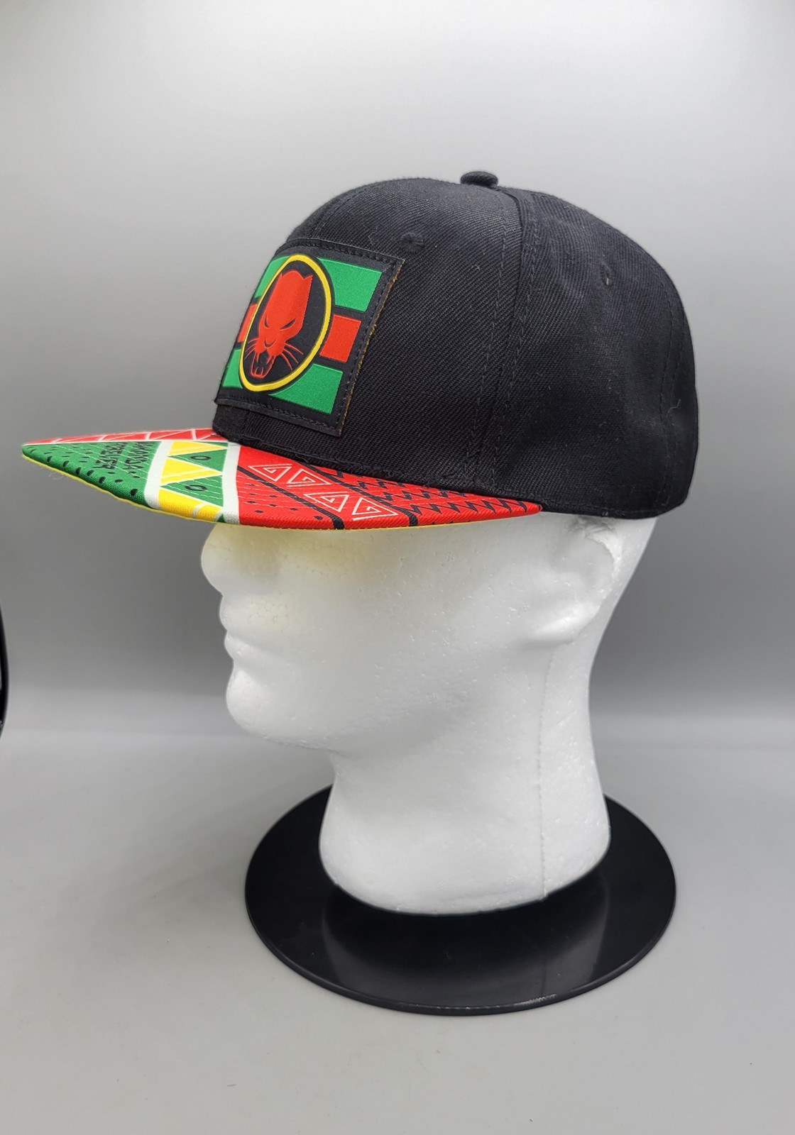 Marvel Black Panther Wakanda Forever Flat Brim Snapback Baseball Cap Hat