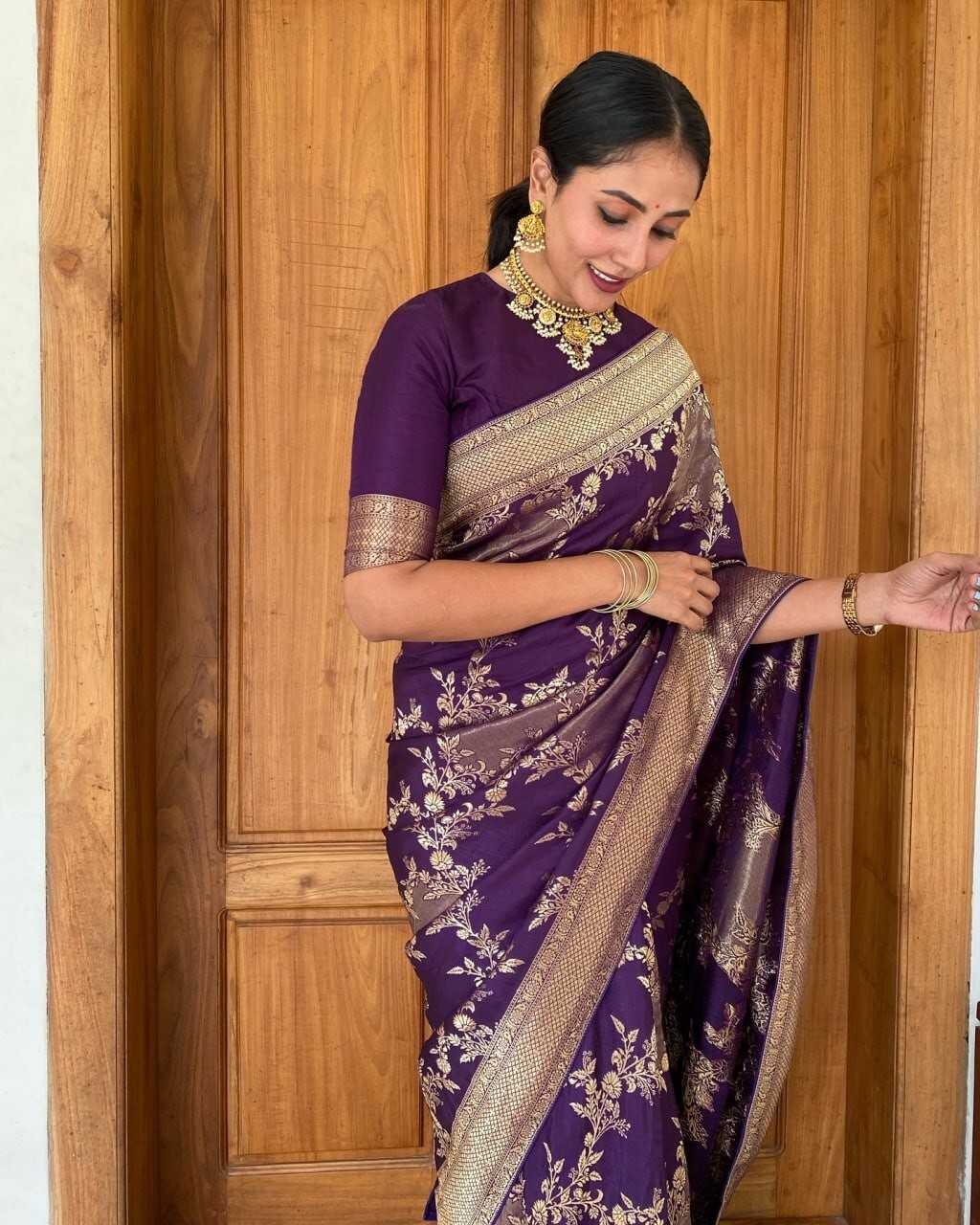 Designer Sari Bollywood Bridal Silk Saree Blouse South Indian Wedding Ready made