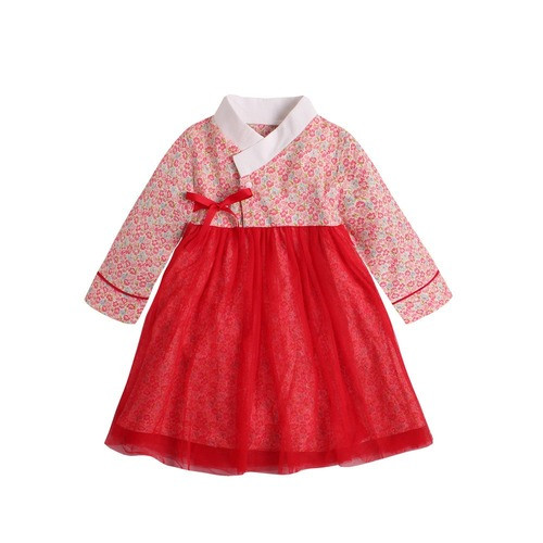 Korean Traditional Baby Girl Party Formal Dress Hanbok Stage Performance Dresses
