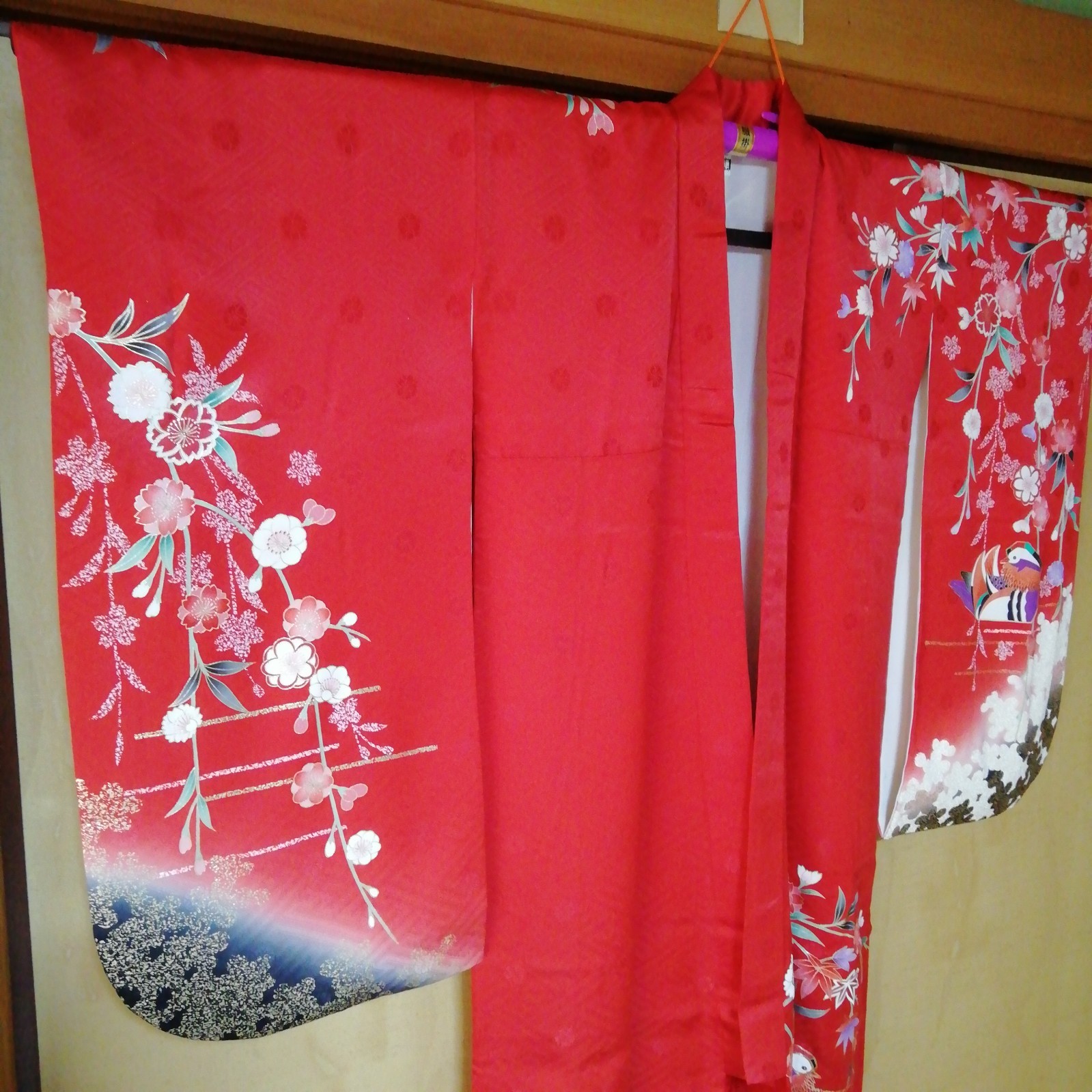Japanese Kimono For children 30 years ago 300,000 yen Vintage 50.39inch Kids JPN