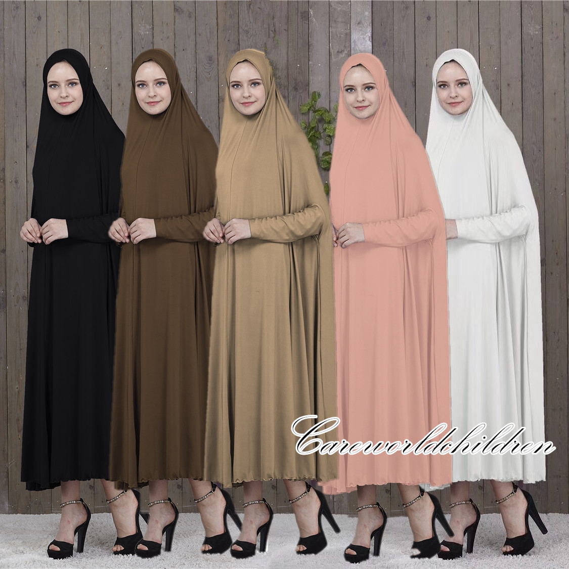 Women Muslim Overhead Jilbab Abaya Dress Islamic Full Cover Arab Prayer Robe