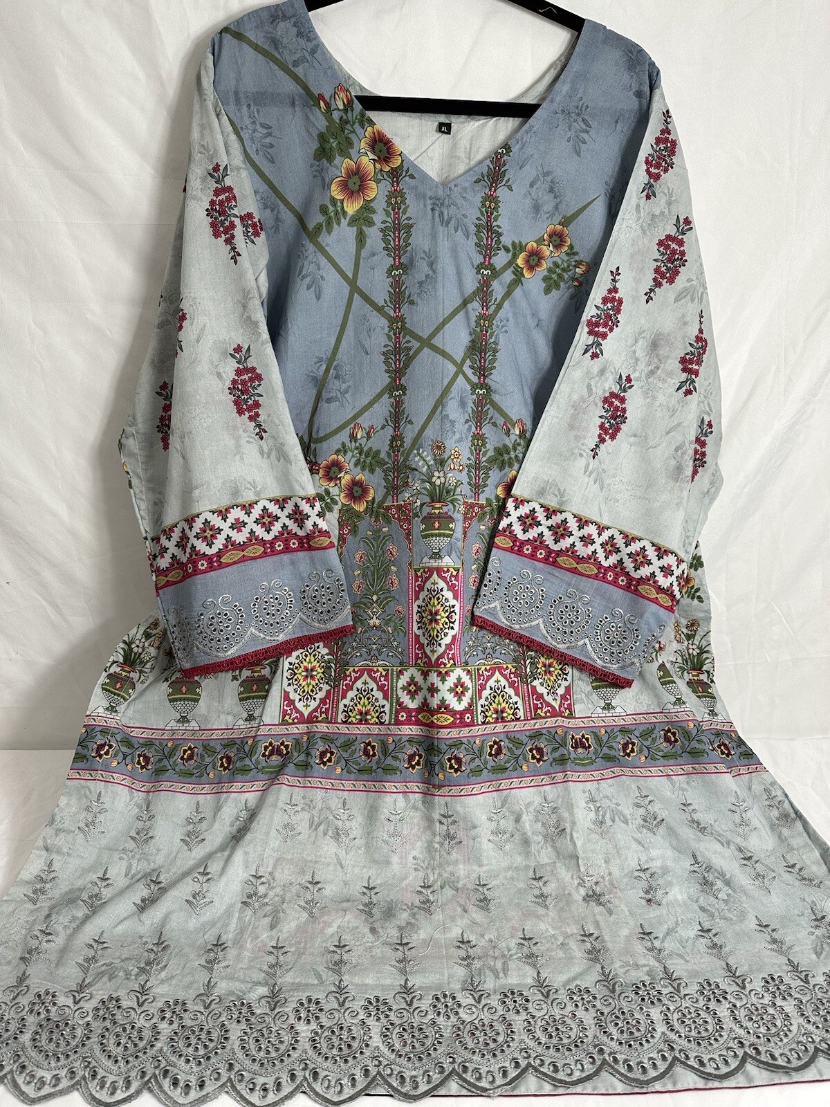 Lawn embroidery kameez Shalwar 4XL Bust 54 Pakistani