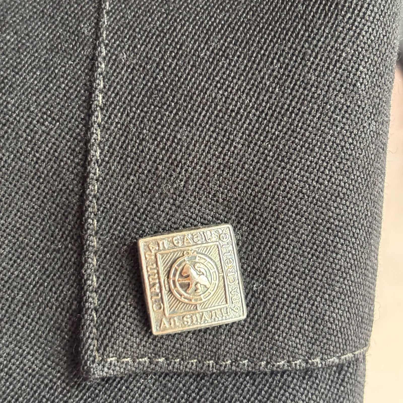 Vintage Kinloch Anderson Prince Charlie Kilt Jacket Pure Wool Cropped Goth 43R