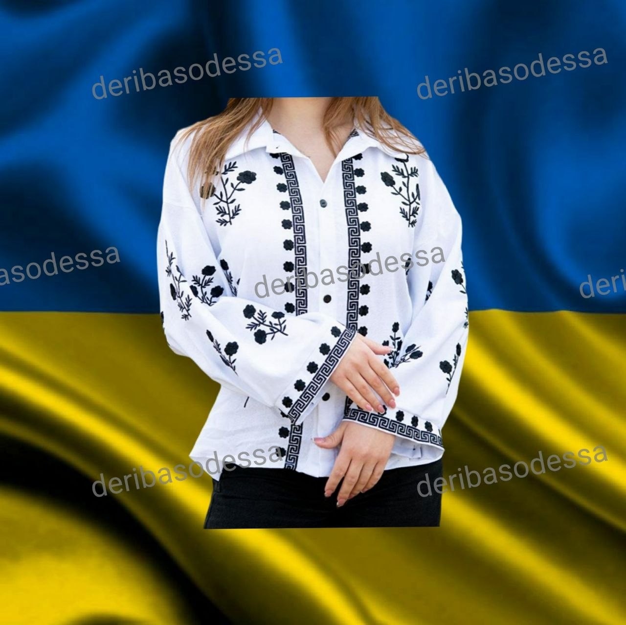 Traditional Ukrainian embroidered shirt, blouse Vyshyvanka S,M,L,XL,2XL,3XL,4XL