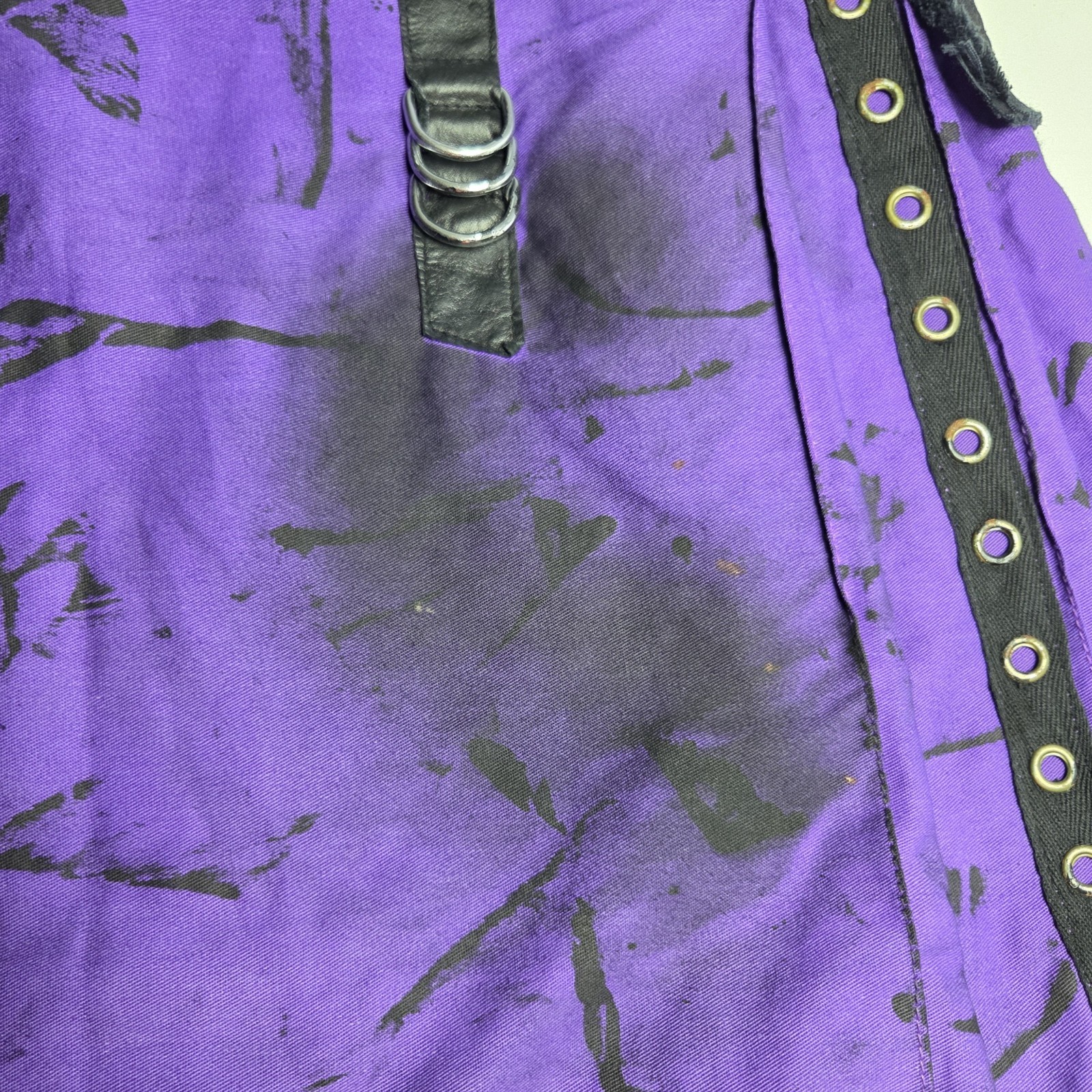 Verillas Warmetal Cargo Utility Kilt Purple Pockets Renaissance Fantasy Mens XL