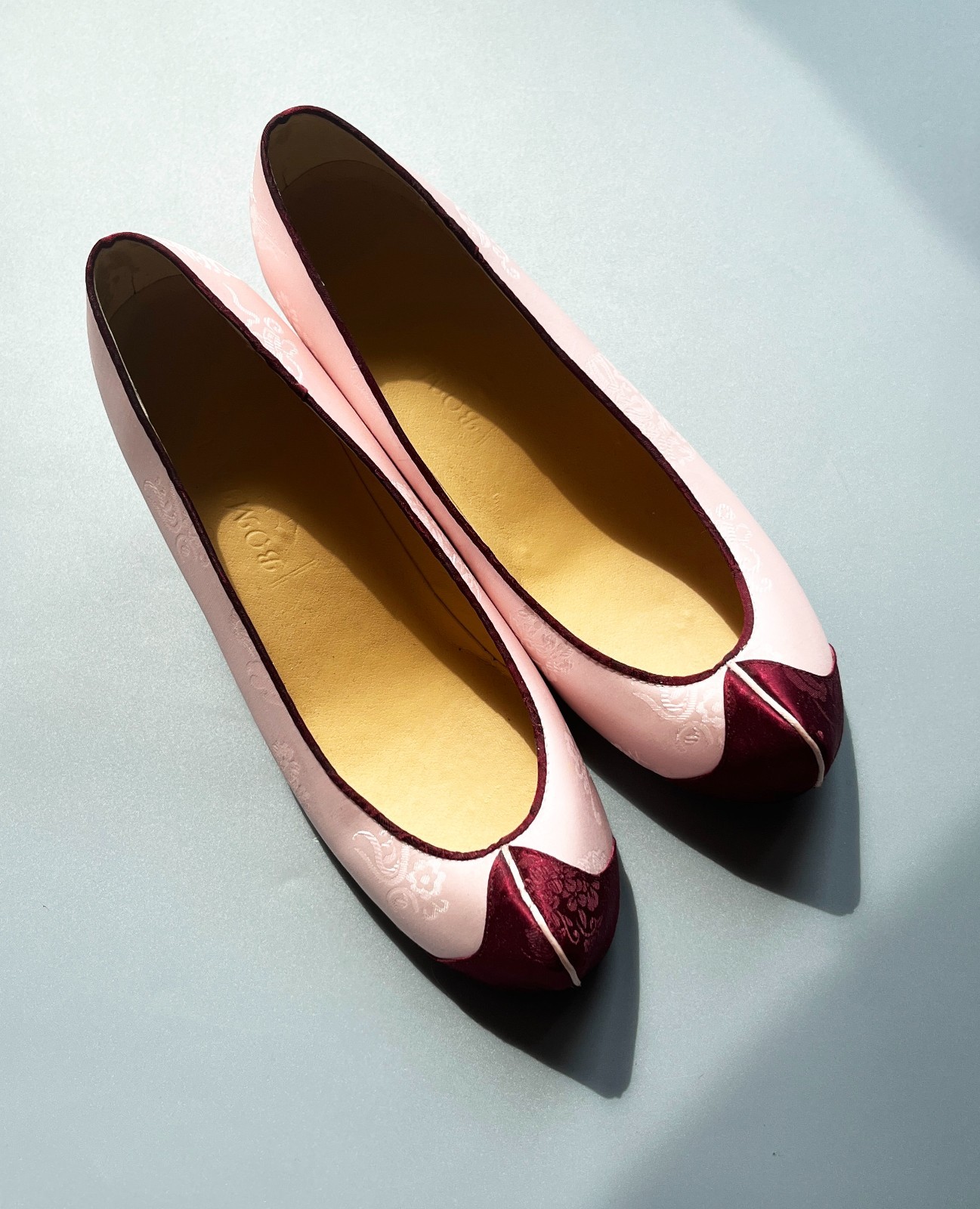 Korean Traditional Hanbok Shoes Flower Shoes for Women-Pink/Purple /245mm