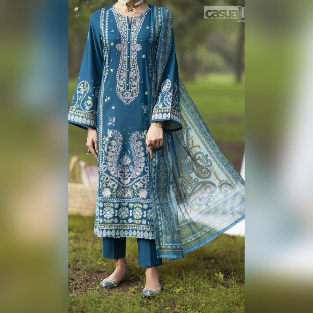 ⭐️Premium BRAND CASUALITE – Beautiful emb LINEN Suit .3 pc , M, L, XL – $58