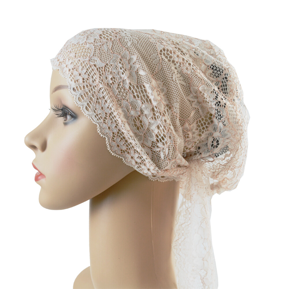 Muslim Women Lace Hat Islamic Inner Caps Headwear Underscarf Hijab Headwear Wrap