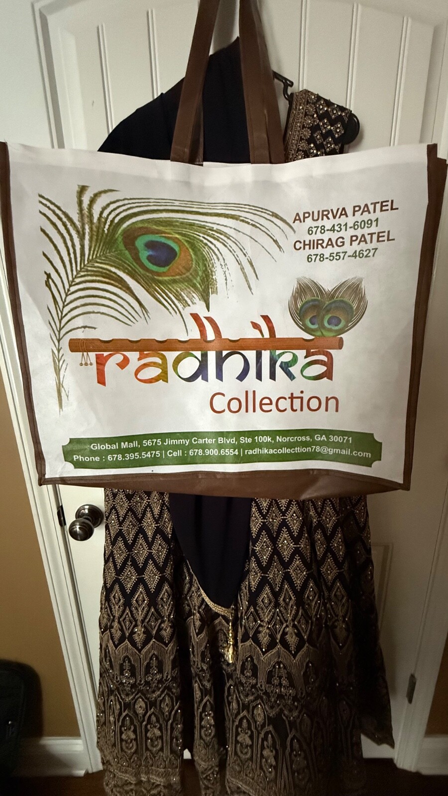 Indian Traditional Dress (Size 2XL/44) Worn Once Dark Blue with Jewelry Set