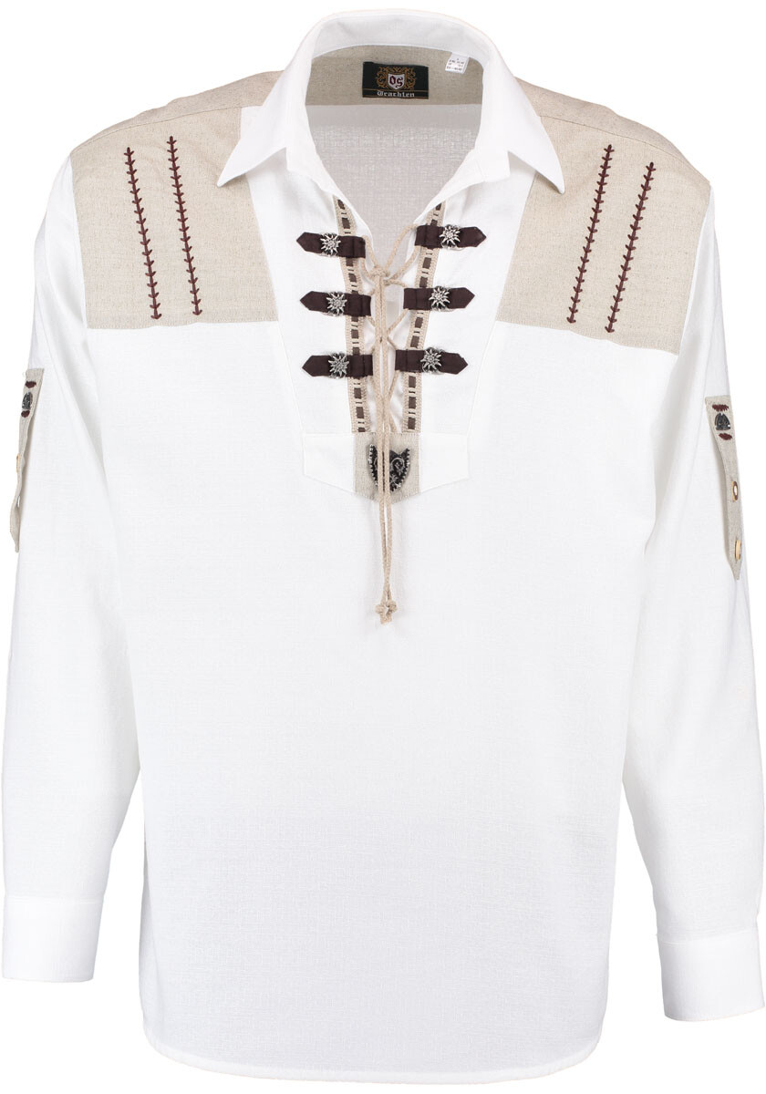 German Trachten Shirt Lederhosen Oktoberfest New size S-XXL Pullover Edelweiss