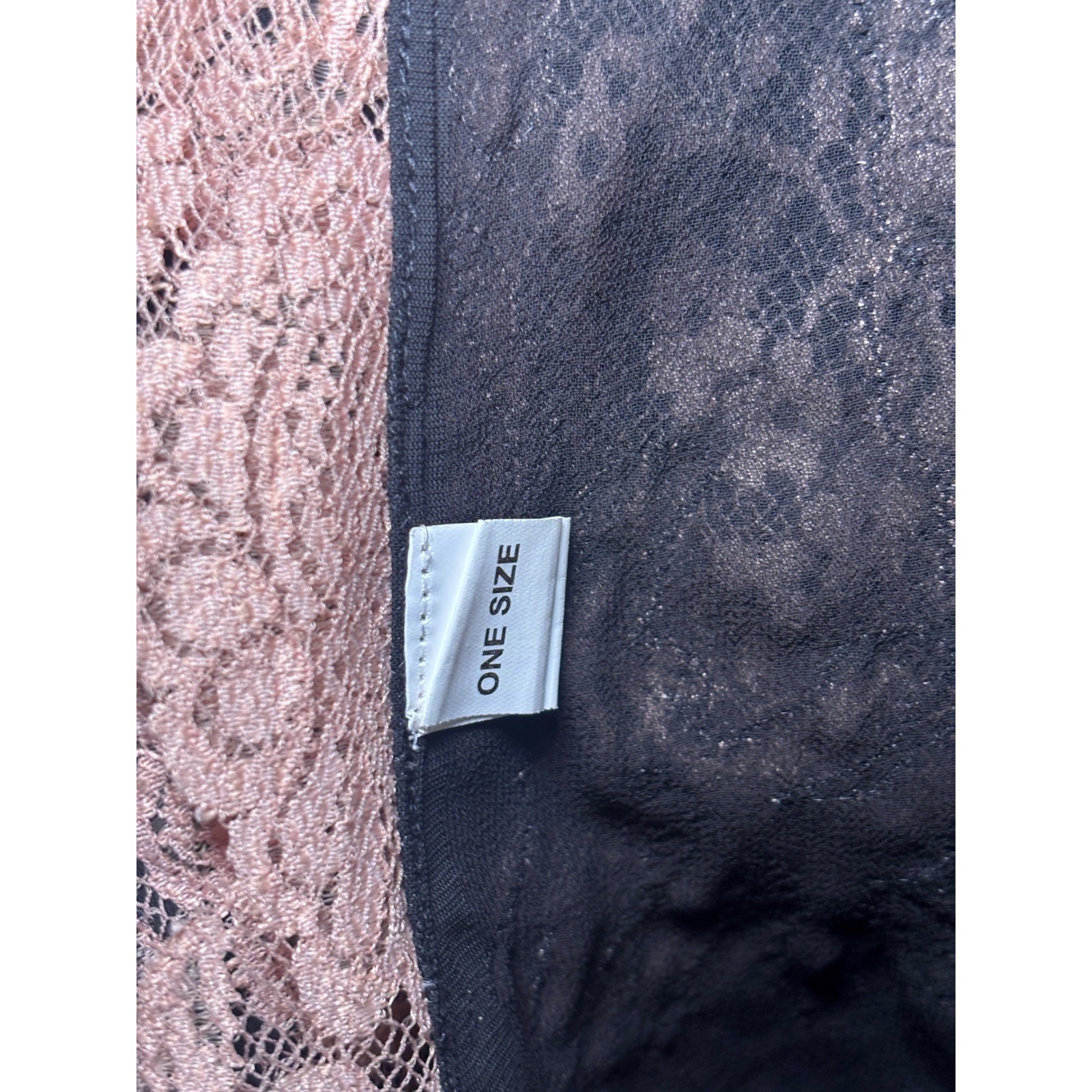 Maneesha Ruia Womens Kaftan One Size Black Lace Trim Sheer Chiffon Boho Romantic