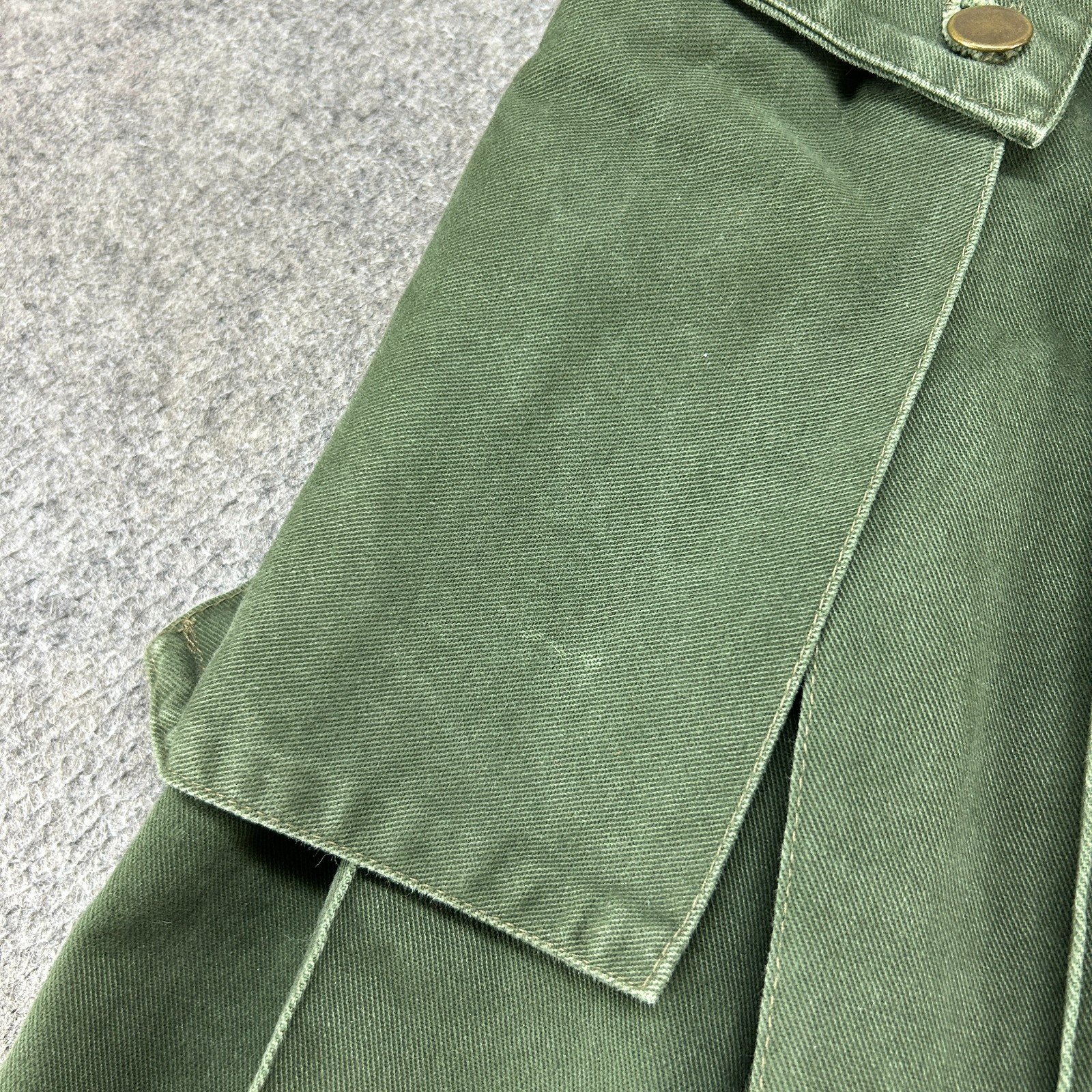 VINTAGE Utilitykilt Mens 30? Green Cargo Scottish Traditional Pocket Pleated