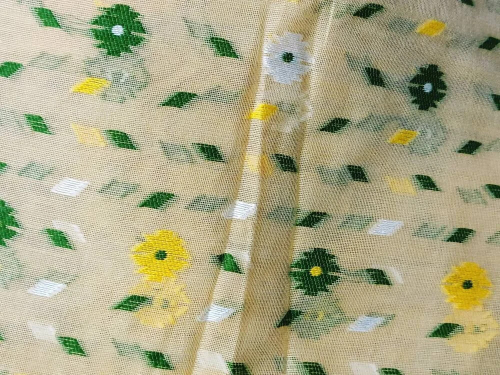Dhakai jamdani saree, Soft jamdani saree Handcrafted Bengali Sari free shipping