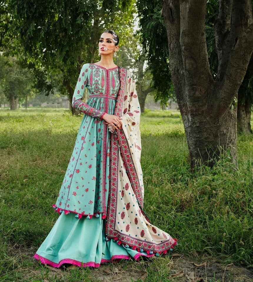 pakistani designer salwar kameez branded winter collection winter collection