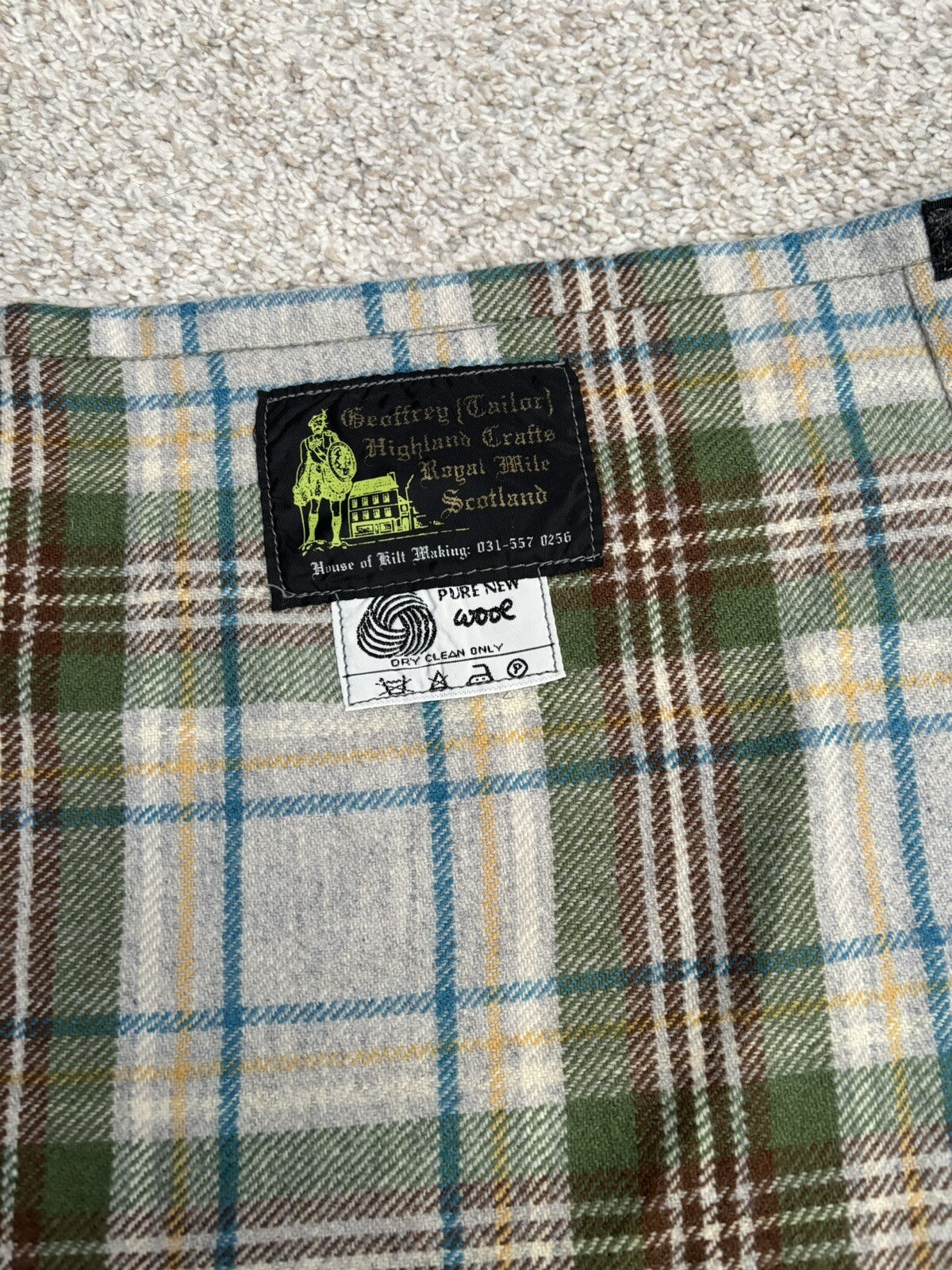 Geoffrey Tailor Highland Crafts Royal Mile Scotland House Of Kilt Wool Plaid S