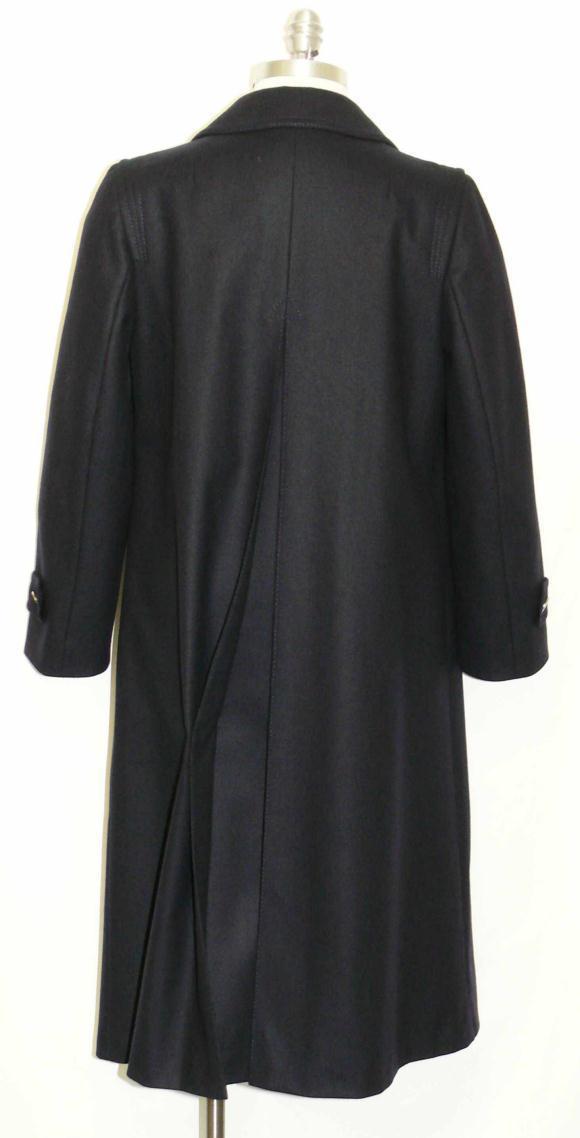 BLUE WOOL Over Coat Winter JACKET Long Women Julius Lang German B40″ 10 M