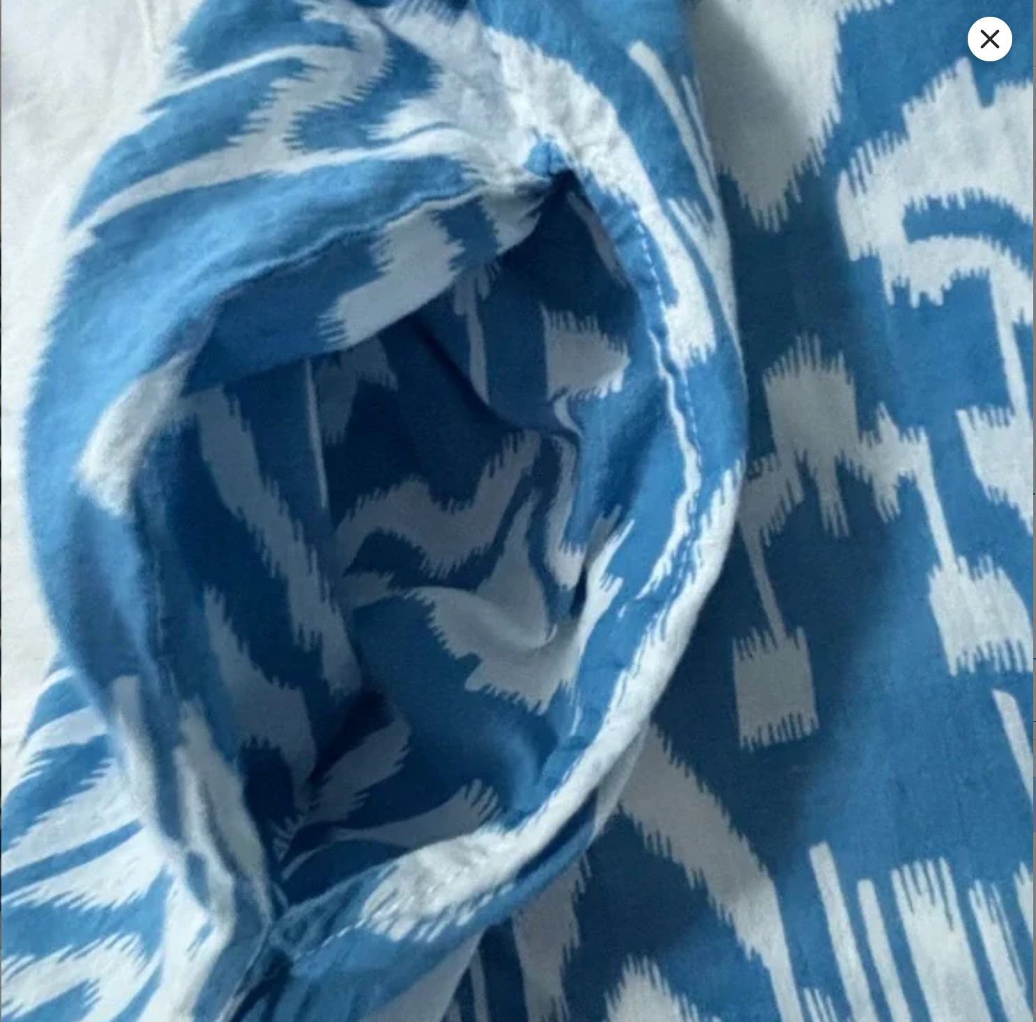 Livro Classic Kurta blue ikat size XL