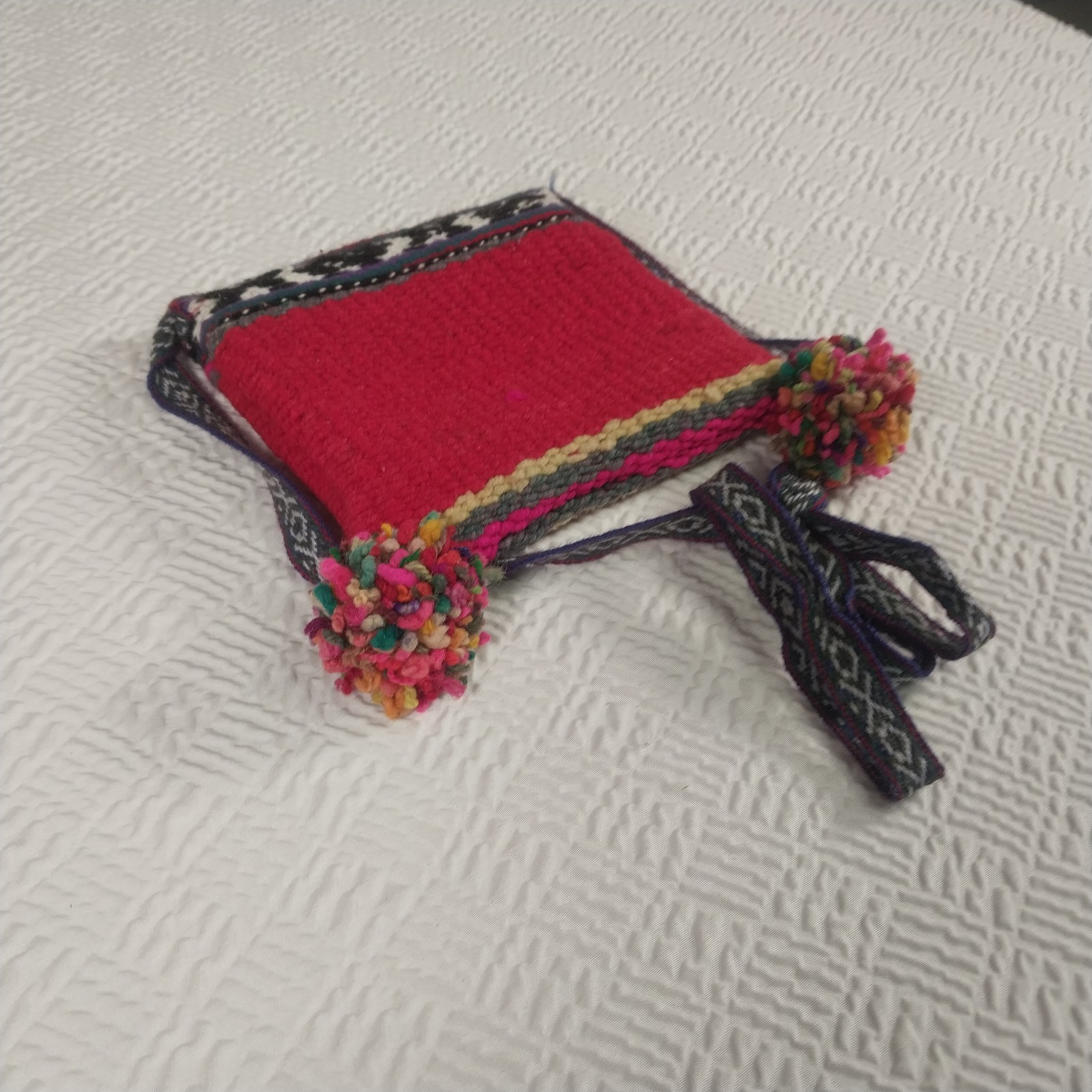 Peruvian Andean Shaman Ceremonial Chuspa Handwoven Shoulder Bag