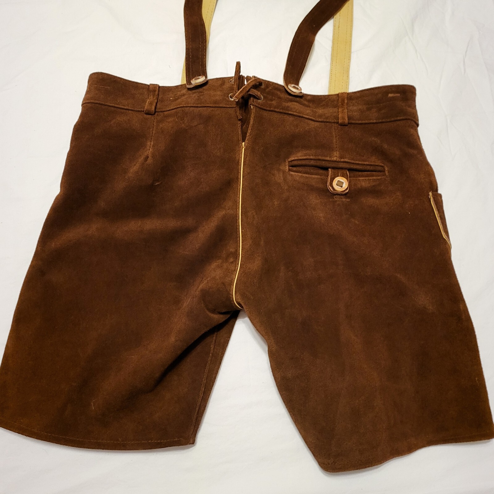 Schöneberger Men’s Bavarian Trach ten Oktoberfest Leather Trousers Size 40