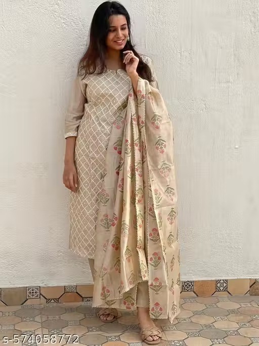 Indian Salwar Kameez Suit Readymade 3Pc Women Party Wear Dress Dupatta
