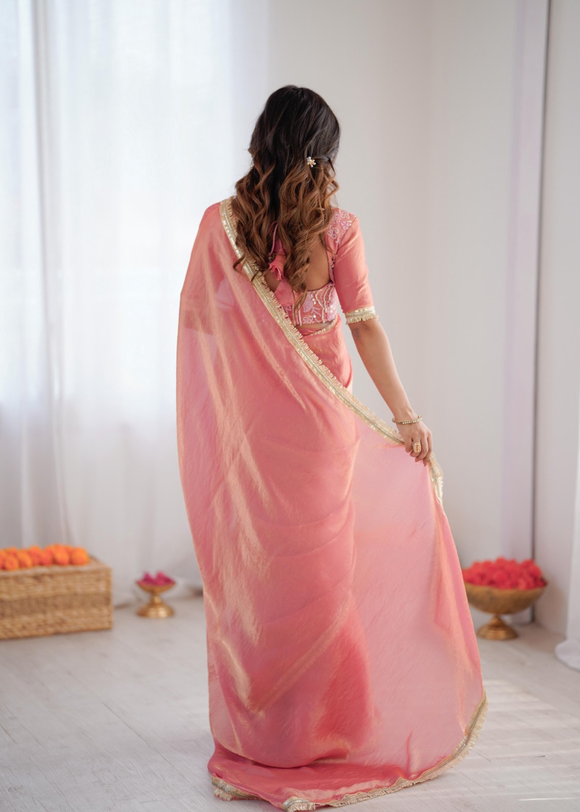 Saree Party Indian Wear Sari Designer Bollywood Blouse Wedding Ethnic Pakistani