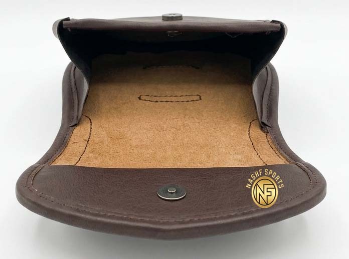 Men’s Scottish Sporran Brown Leather White Fur Highland Kilt Accessory