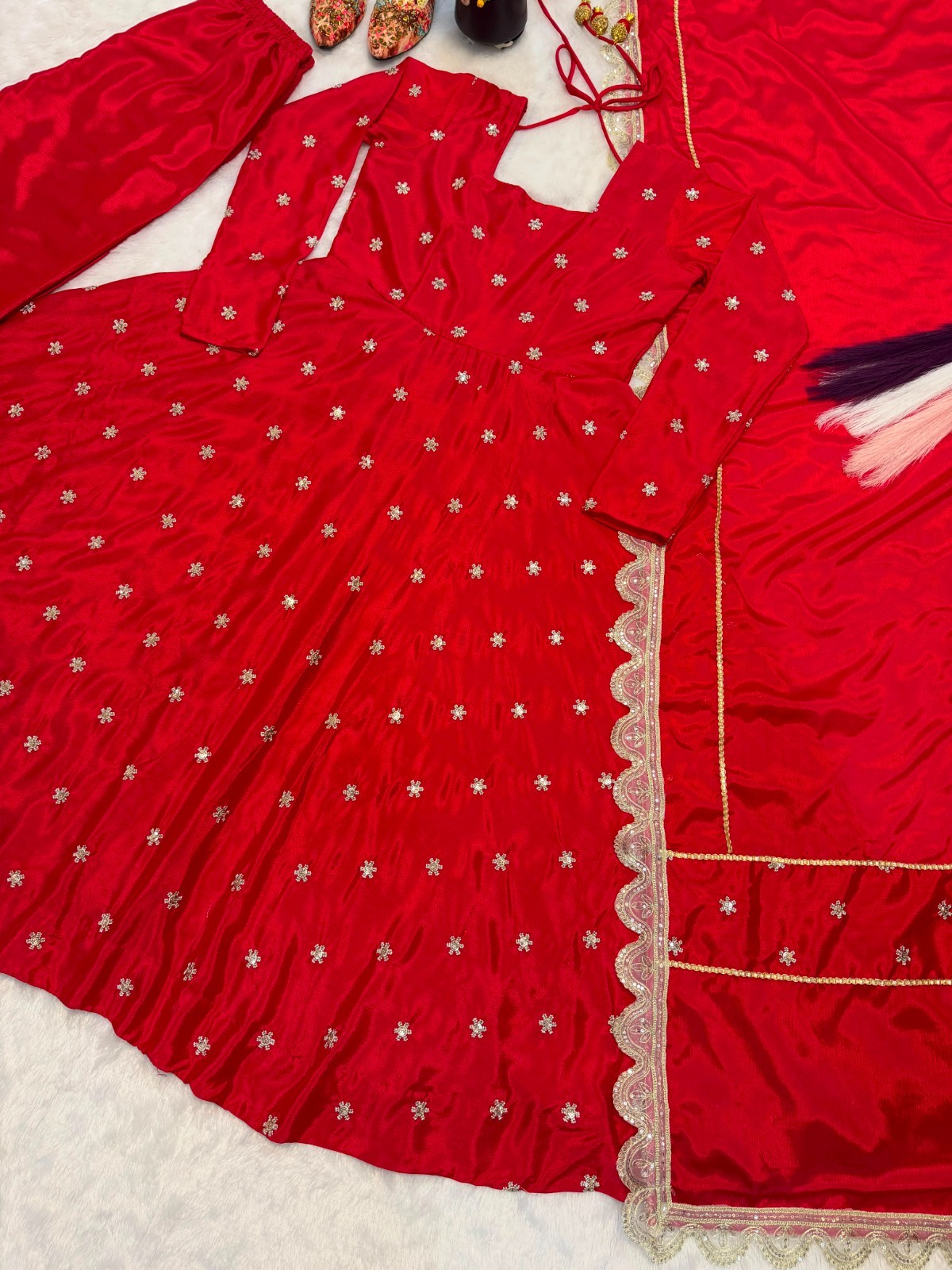 ANARKLI PAKISTANI INDIAN WEDDING PARTY WEAR DRESS BOLLYWOOD SUIT NEW