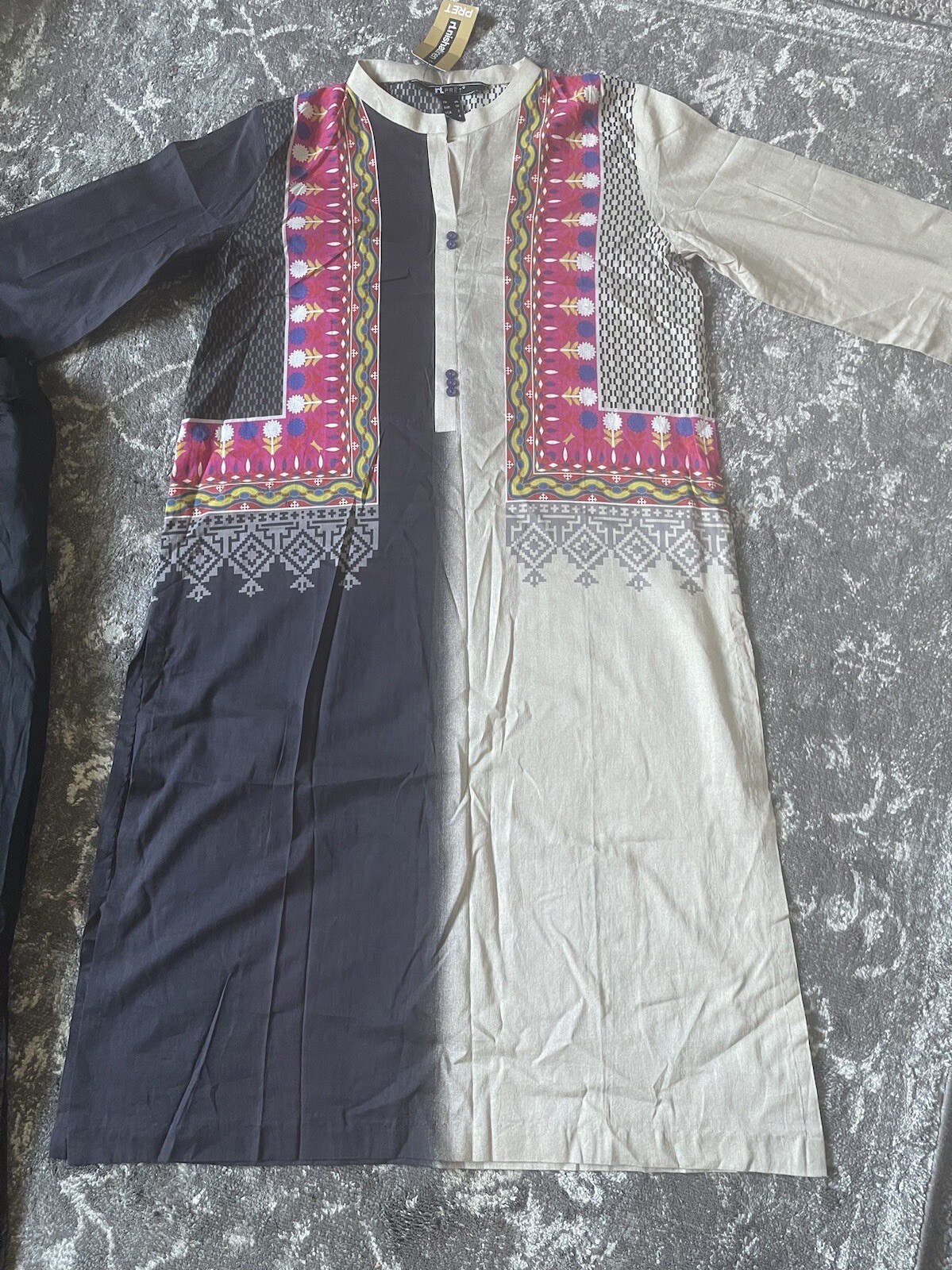 Pakistani/Indian Dress Shalwar Kameez stitched (3PC) Small (Lawn) Nishat Brand