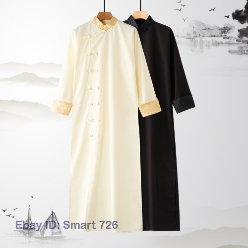 Traditional Hanfu LongRobes Gown Chinese Clothing Men Cheongsams Wedding Dress