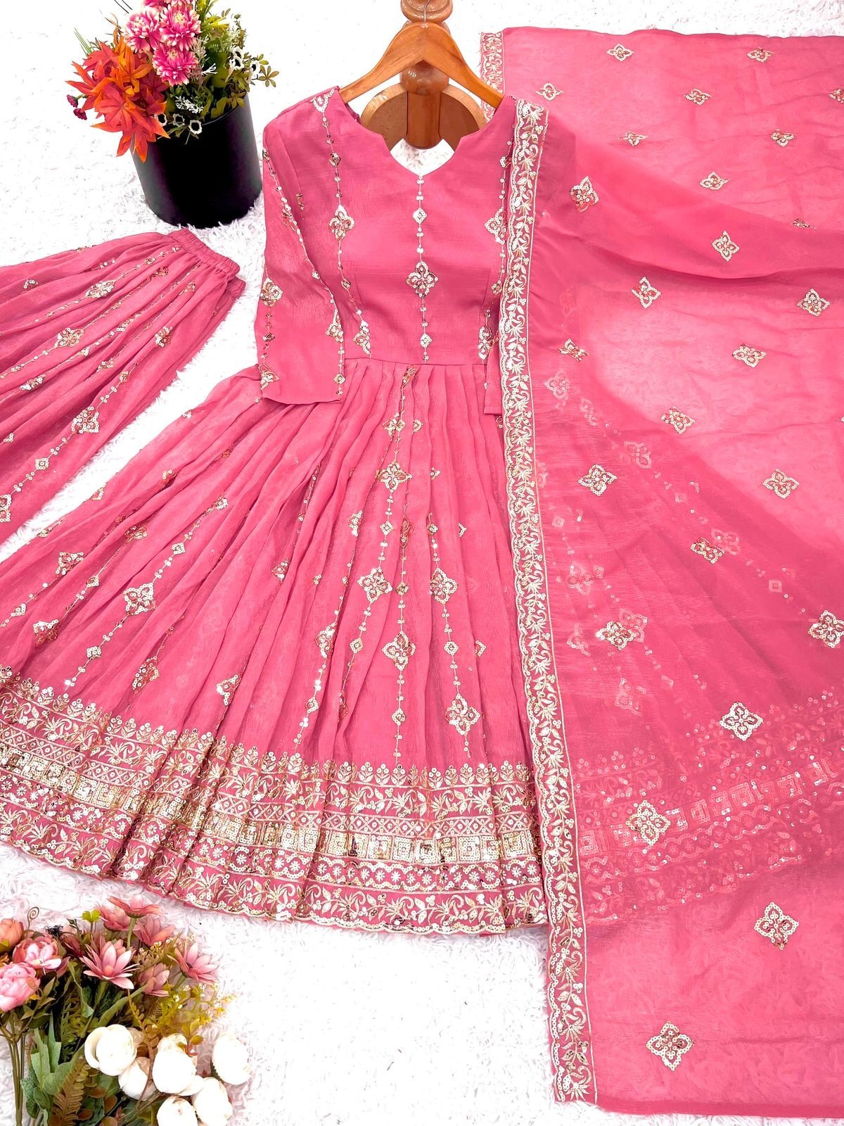 SALWAR KAMEEZ PAKISTANI INDIAN WEDDING PARTY WEAR DRESS BOLLYWOOD SUIT SHARARA