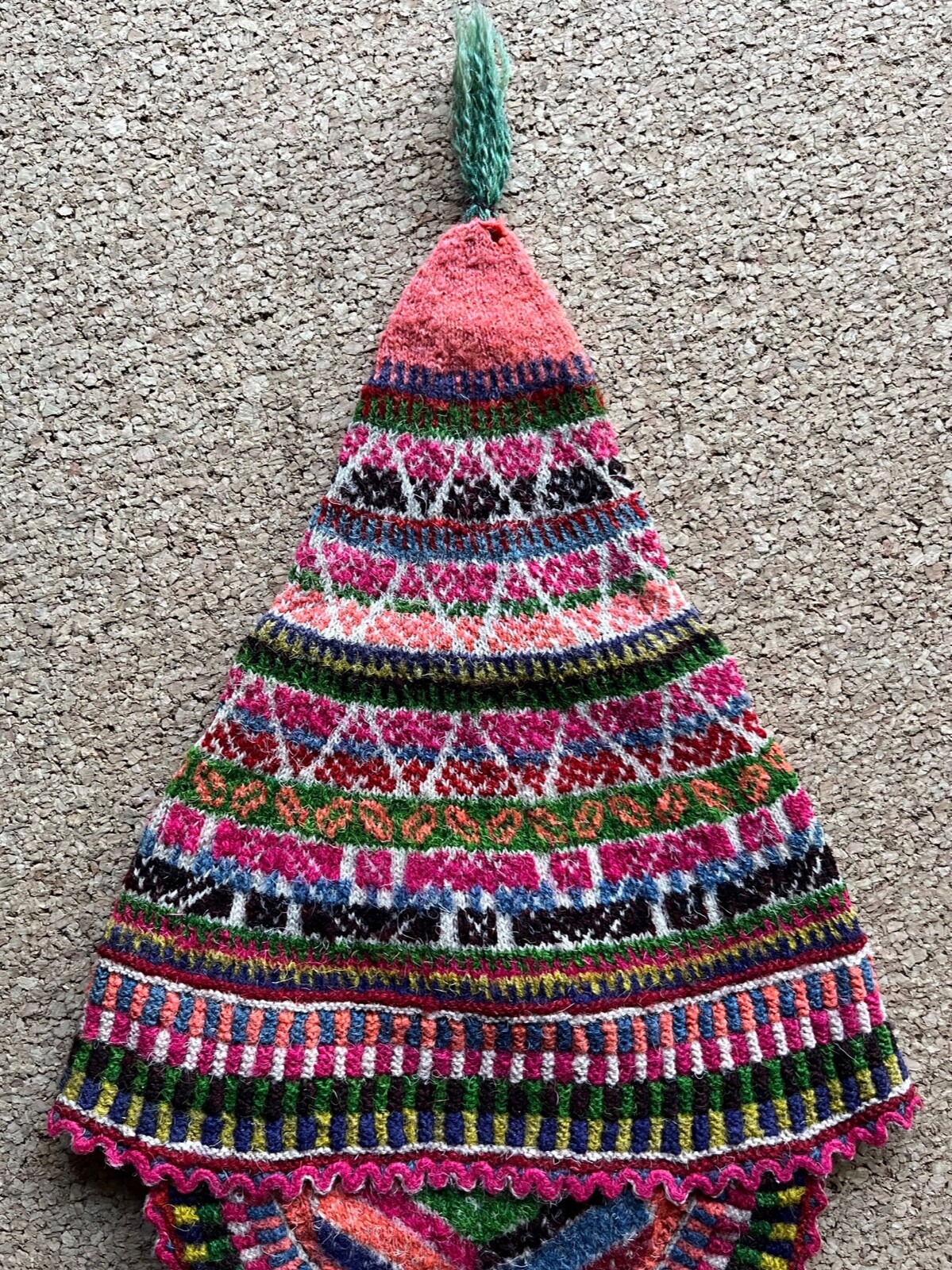Vintage Hand Knit Peruvian Quechua Chullo Hat