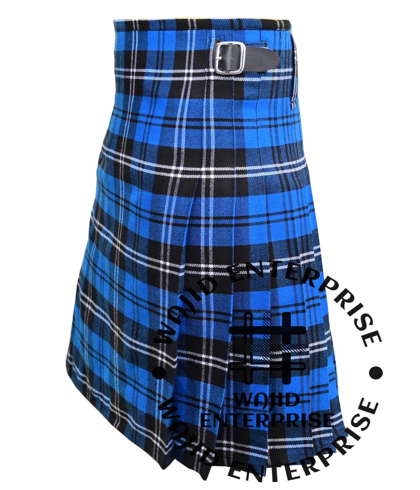 Scottish Handmade Ramsey Blue Tartan 8 yard Kilt & Accessories Package for Men’s