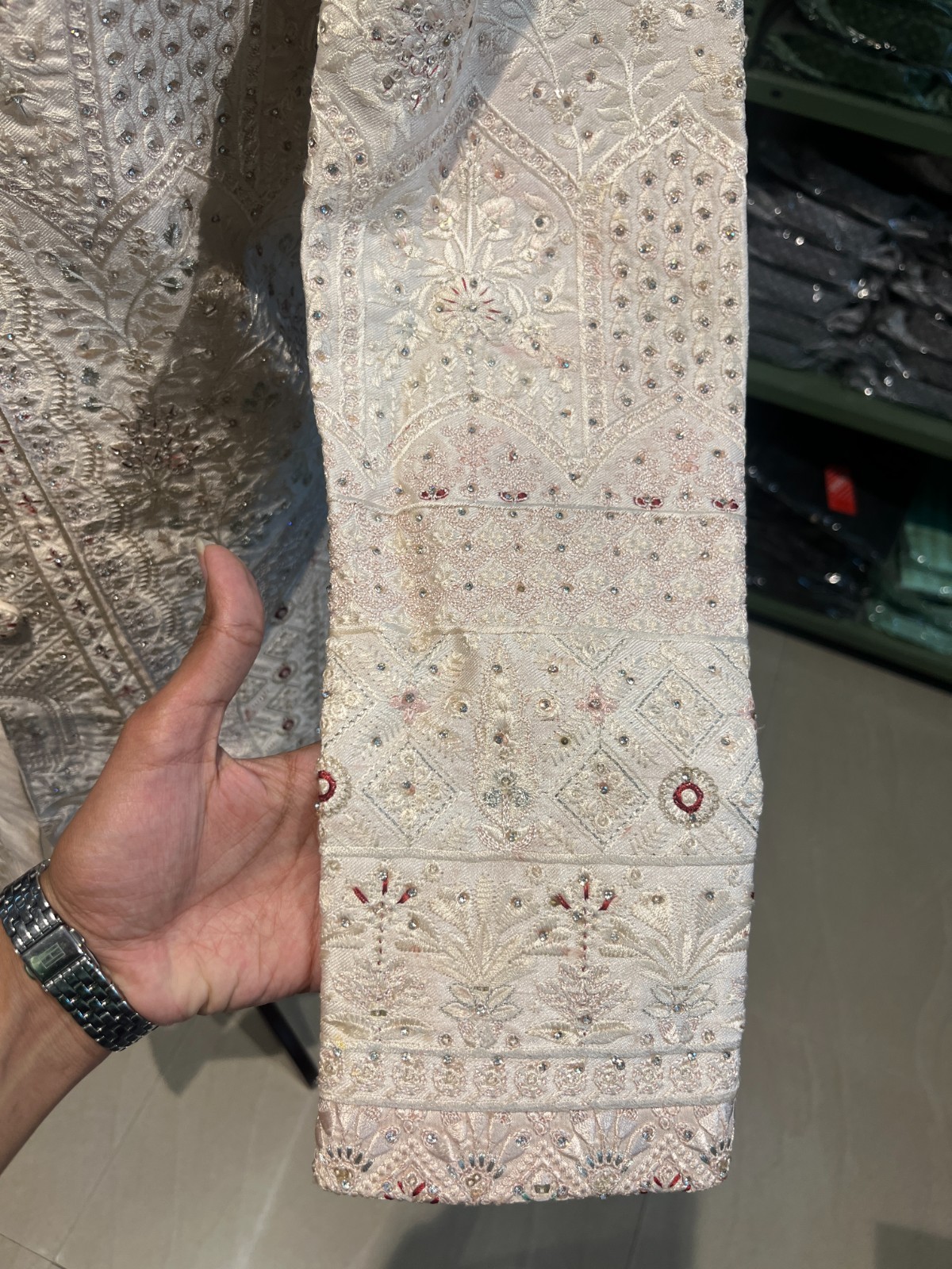 handwork Sherwani Men Wedding Party Indo Western Indian Pakistani Ethnic Wear