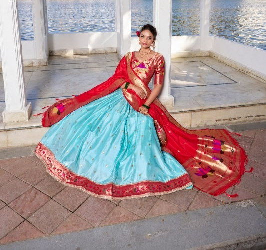 Readymade Lehenga choli For Women Stiched Wedding Lehenga Jequard Silk Lehenga