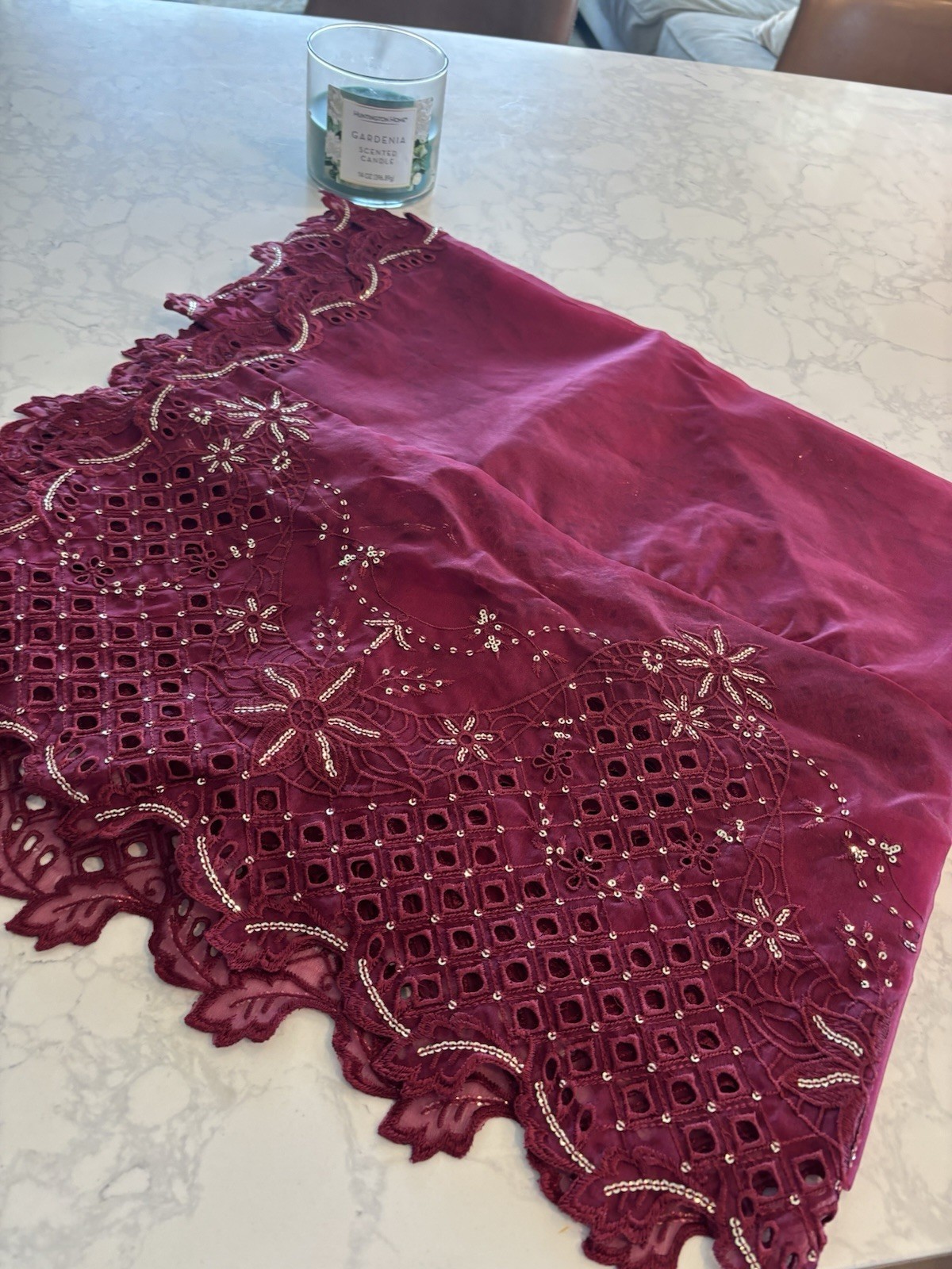 Scherezade Rosette Size Small NWT Women’s Farshi Shalwar Dress Pakistani Wear