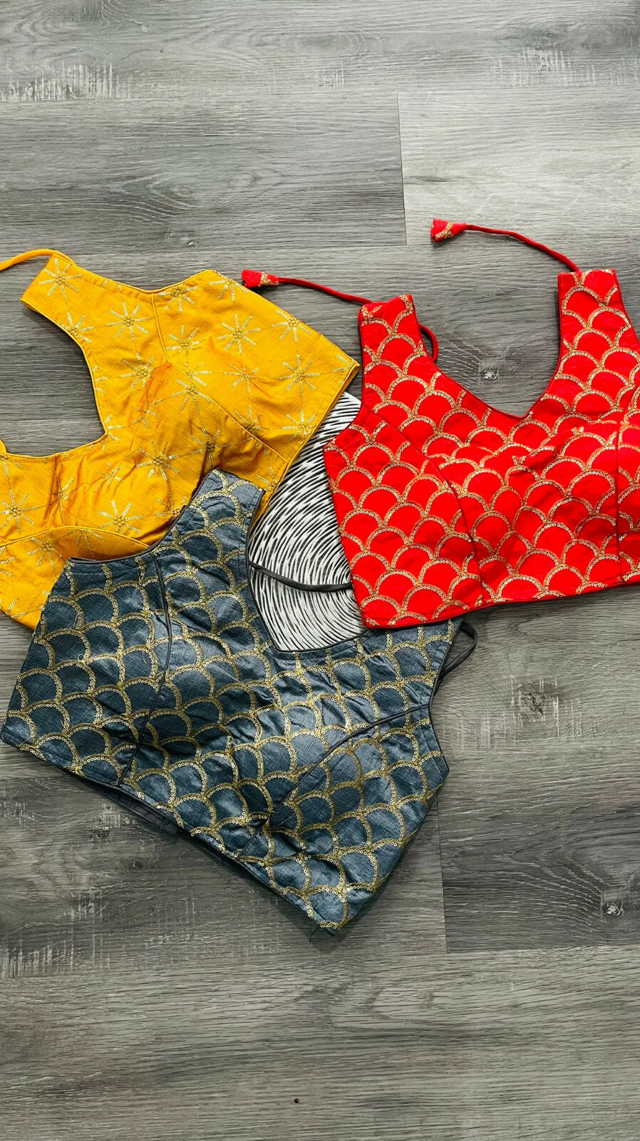 Designer Indian blouses and clutches 