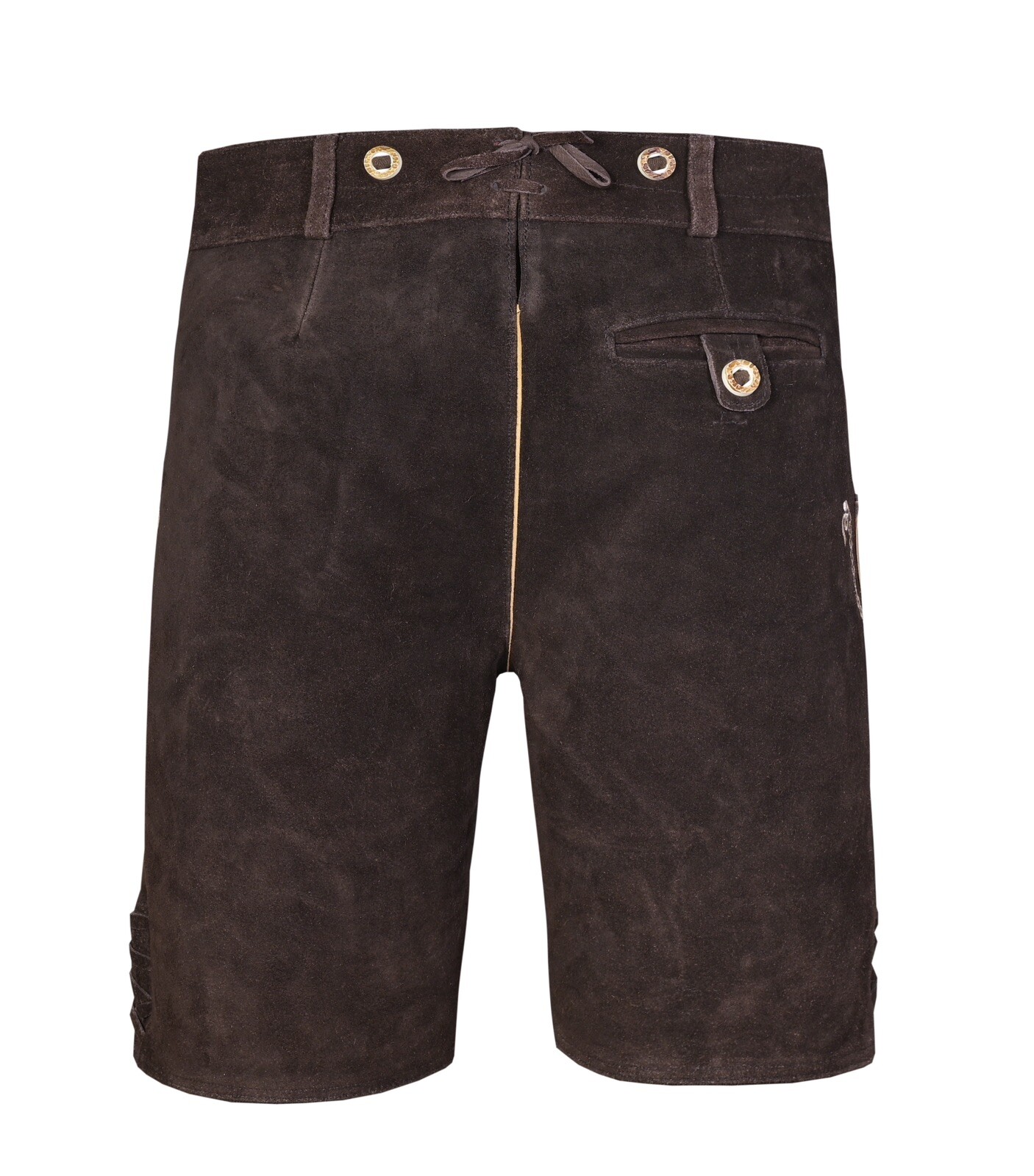 Men Lederhosen – Authentic Oktoberfest Lederhosen – Mocha Brown