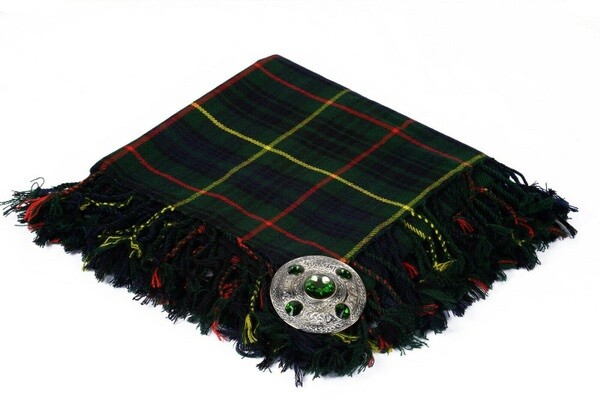 Hunting Stewart Tartan Hand Fringed Acrylic Tartan Scottish Traditional FLYPLAID