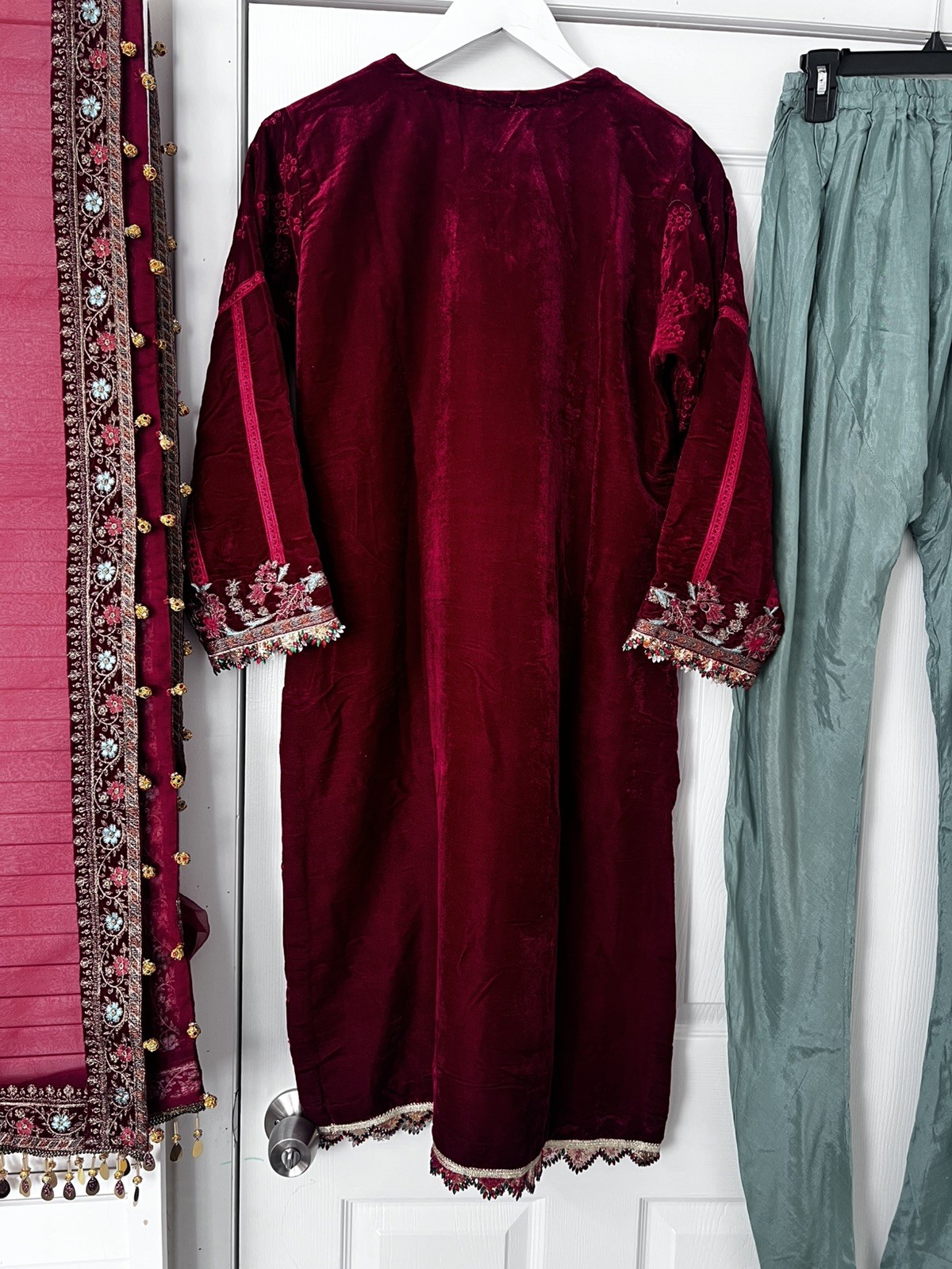 Pakistani/indian 3 piece ready to wear Formal Velet outfit by Maria. B