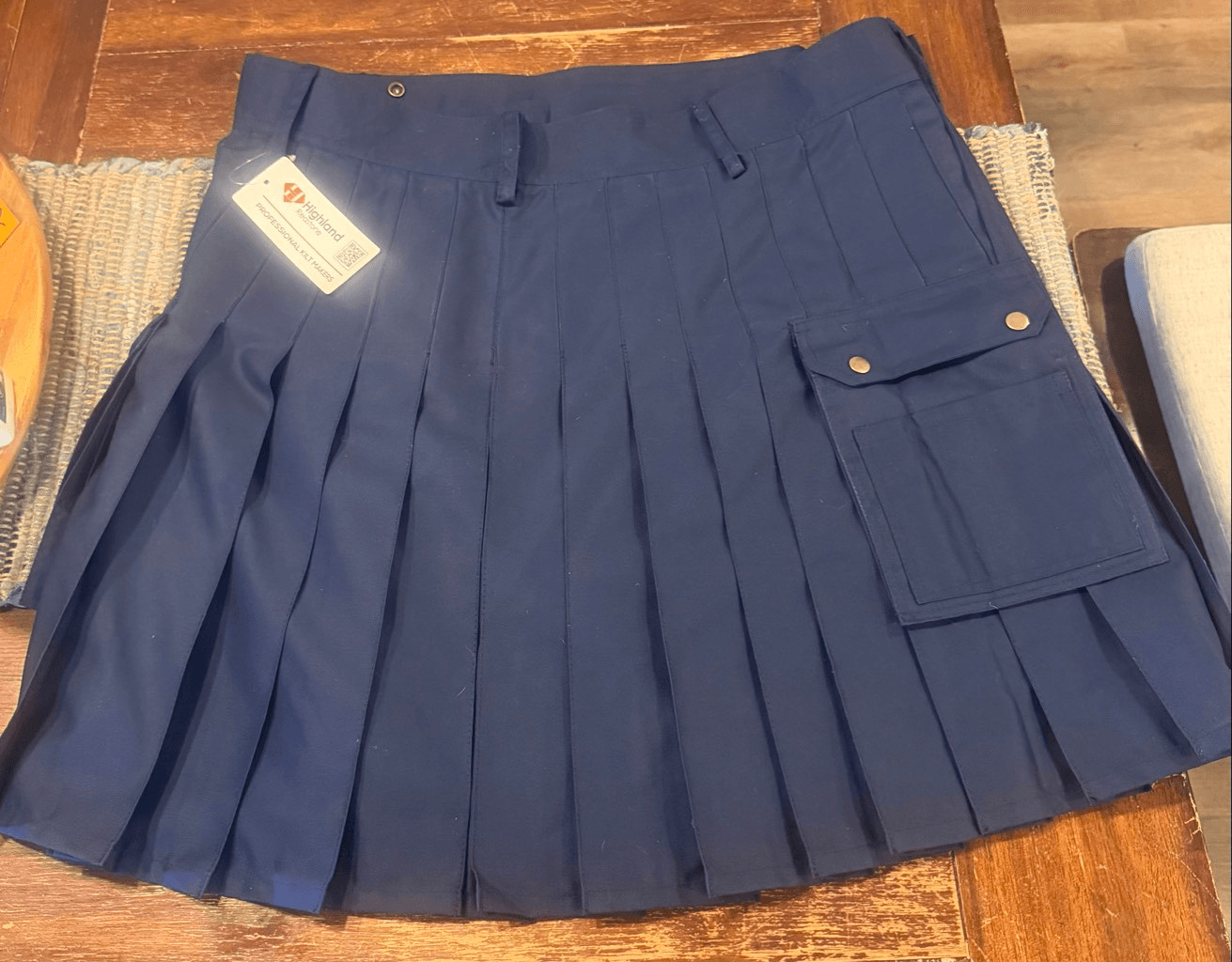 Highland Redstone Phantom Modern Utility Kilt | Blue Size 46