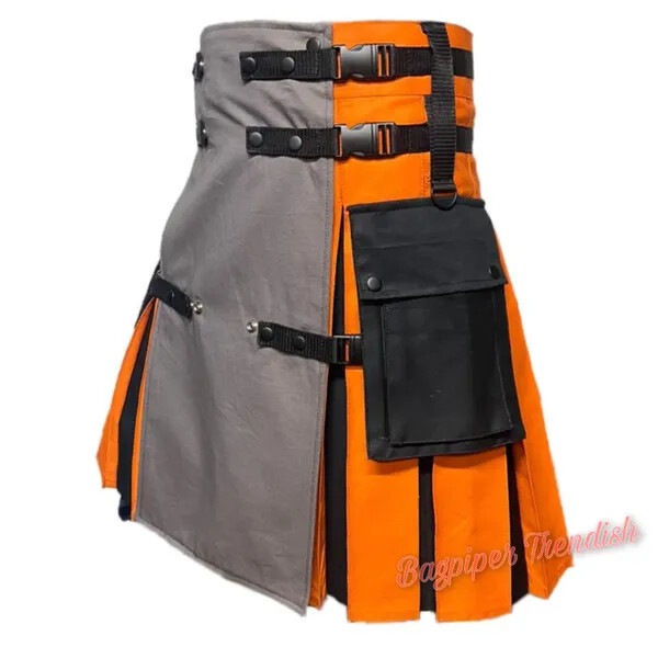Men’s Fashionable Scottish Men’s Hybrid Kilt for Men 28″ to 62″ Sizes