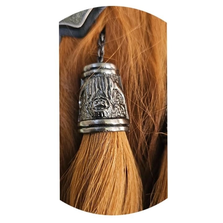Scottish Brown Horse Hair Kilt Sporran Celtic Cantle Highland Wear