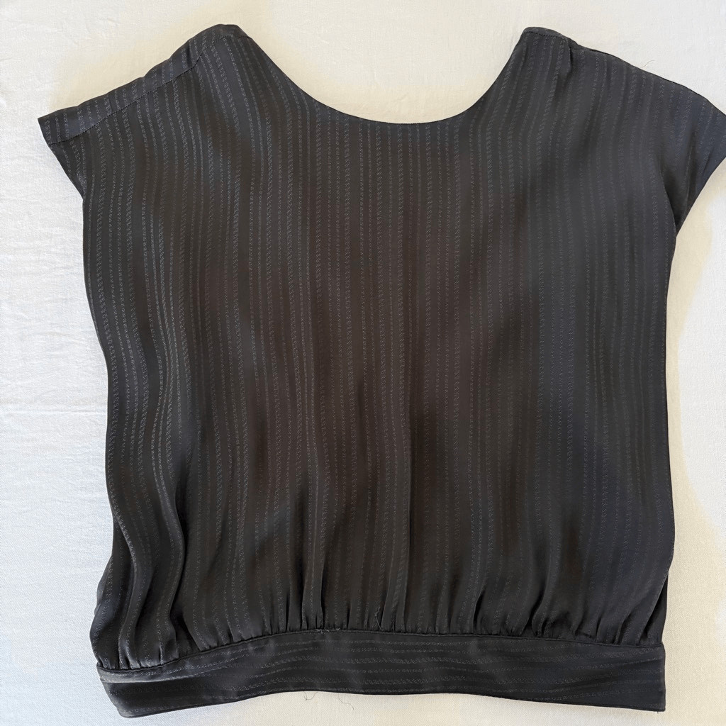 NWT Black Anthropologie Sleevless Blouse M