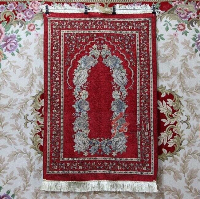 Islamic Meditation Mat Turkish Portable Muslim Prayer Rug Carpet Tassel Worship
