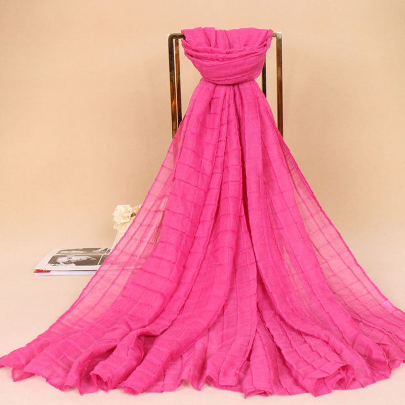 Fashion Lady Crinkle Muslim Women Long Soft Head Wrap Shawl Voile Scarf Scarves